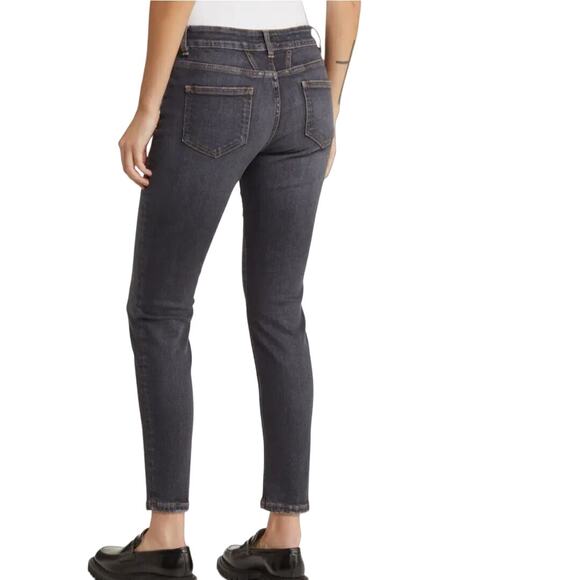 Closed Baker Mid-rise Ankle Skinny Jeans in Faded Black Lived-in Wash Women's 26 - Picture 2 of 10